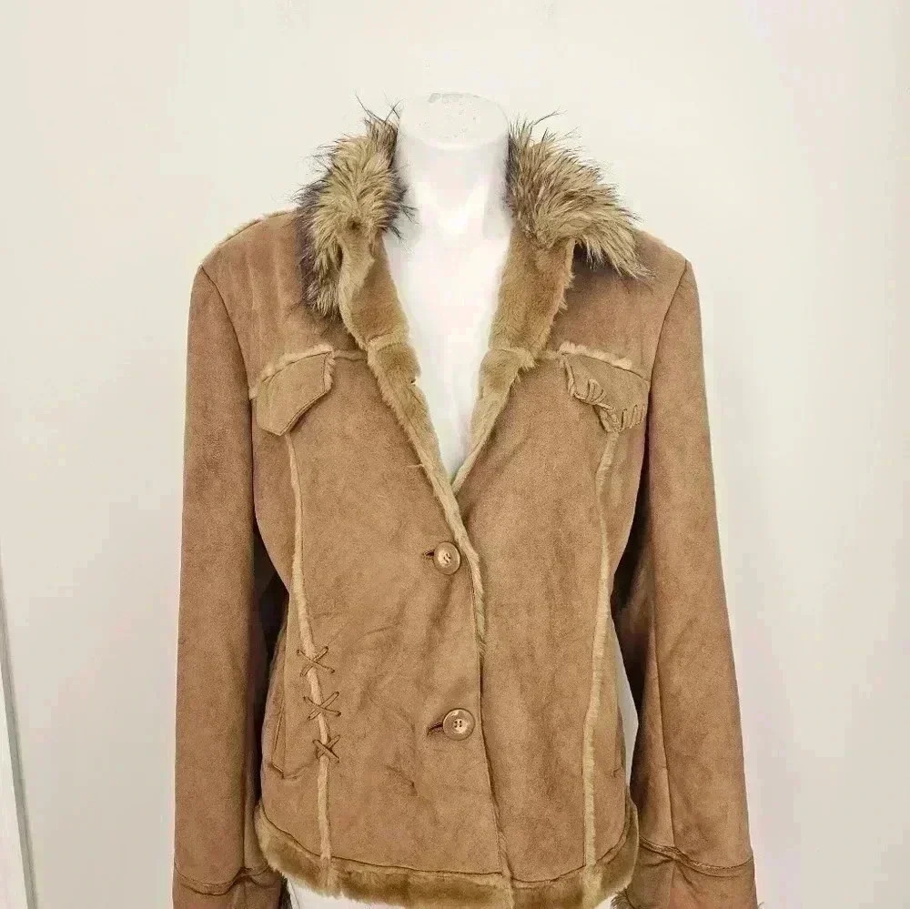 Fitz-Wright Jacket Size Large Euc 100% Polyester … - image 8